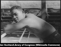 Retrato de Joe Louis, en Greenwood Lake, N.Y. (Carl Van Vechten/Library of Congress)