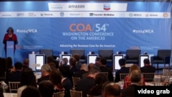 La embajadora Linda Thomas-Greenfield, habla ante la Conferencia de Washington sobre las Américas, 8 de mayo del 2024