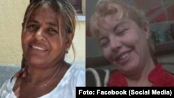 Damaris Rondón (izq.), de 48 años, y Yunaisi Bruzón Almaguer, de 54 (Facebook Irma Broek y Yunaisi Bruzón Almaguer)