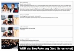 Captura de pantalla de la web de WDR 2.