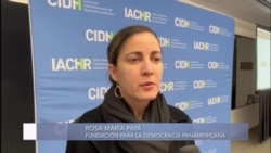 Rosa María Payá en audiencia de la CIDH