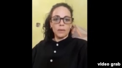 Angélica Garrido pidió la libertad de todos los presos políticos cubanos.