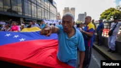 Una manifestación en Caracas el 1 de mayo de 2023. (REUTERS/Gaby Oraa/File Photo).