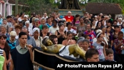 Foto Archivo. El Viacrucis en Santa María del Rosario, Cuba, el 18 de abril de 2014.