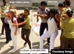 Domingo 143 de represión contra las Damas de Blanco en La Habana.