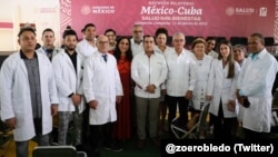 Médicos especialistas cubanos en México. (Foto: Twitter/@zoerobledo)