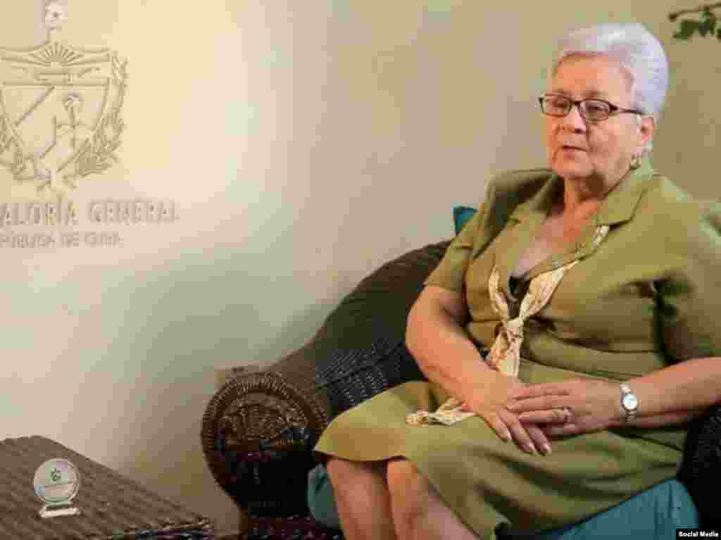 Gladys Bejerano, jefa de la Contraloría General de Cuba.