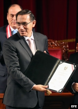 El vicepresidente Martín Vizcarra es el llamado a asumir Presidencia de Perú.