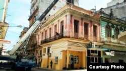 Derrumbe de una edificación a inicios de agosto en Centro Habana Foto Mario Hechavarría