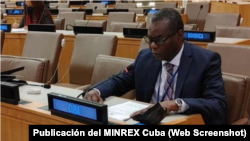 El representante permanente de Cuba ante Naciones Unidas, Embajador Pedro Luis Pedroso Cuesta.