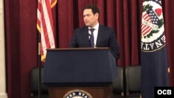 El senador republicano Marco Rubio habla en el evento de la OEA. (Foto: Michelle Sagué)