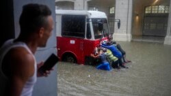 Inundaciones en La Habana el 3 de junio de 2022. (AP Photo/Ramon Espinosa)