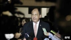 Presidente de Costa Rica, Luis Guillermo Solís. EFE.