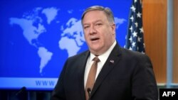 El secretario de Estado de Estados Unidos, Mike Pompeo, en Washington, DC, el 8 de abril de 2019.