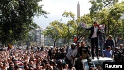 Juan Guaidó en Altamira