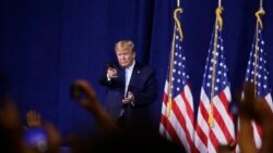 El presidente Donald Trump, durante un reciente acto de campaña en Miami.