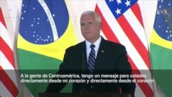 Mensaje del vicepresidente Mike Pence a los centroamericanos