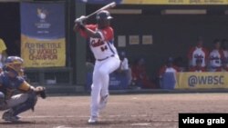 El tercera base cubano Malcom Núñez cuando tenía 15 años, en la Copa del Mundo de Béisbol de esa categoría en Japón.