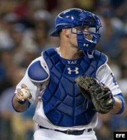 Yasmani Grandal, receptor de los Dodgers.