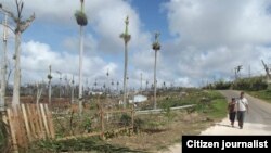 Areas azotadas por Matthew en Guantanamo