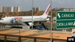 Aeropuerto internacional de Maiquetia, en Caracas, Venezuela. 