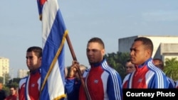 Yulieski Gourriel (c), abanderado del equipo Cuba al III Clásico Mundial de Béisbol, juega ahora en Grandes Ligas.