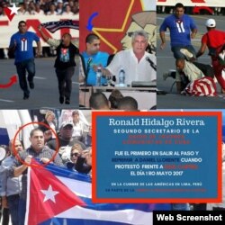 Detalles de la participación de Ronald Hidalgo Rivera en diversas actividades gubernamentales. (Composición).