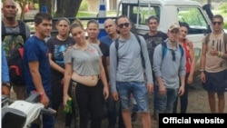 Cubanos capturados en Honduras. Foto Secretaría Defensa Nacional.