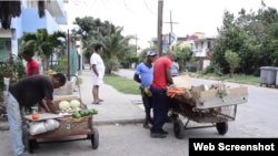 Carretilleros y la venta de alimentos 