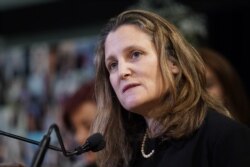 Chrystia Freeland, viceprimera ministra de Canadá.