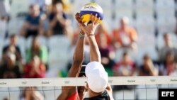 Cuba derrotó este viernes a Austria en voleibol de playa en Río de Janeiro. 