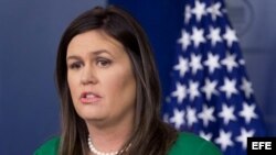 Secretaria de prensa de la Casa Blanca Sarah Huckabee Sanders