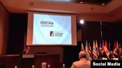 Seminario "Hacia el Fin del Populismo:Retos en América Latina", celebrado por ODCA en Costa Rica. Tomado de @robertoenri Vicepresidente de la Organización Demòcrata Cristiana de Amèrica omado de @roberto enriquezVicepresidente de la Organización Demòcrata