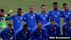 La selección nacional de fútbol de Cuba. 