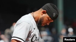 El primera base de los Medias Blancas de Chicago, el cubano Jose Abreu. (Winslow Townson-USA TODAY Sports vía Reuters)