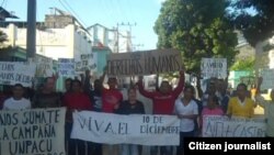 Activistas de Derechos Humanos en Palma Soriano, publicadas en la sección Reporta Cuba. Archivo.