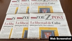 Exhibición de los primeros ejemplares impresos del periódico ZoePost.