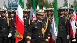 Desfile de las fuerzas navales de Irán, el 18 de abril de 2023. (AP/Vahid Salemi).