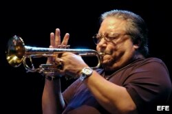 Arturo Sandoval, durante el XI Festival Internacional de Jazz de San Javier, Murcia, en 2008.