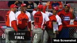 El equipo de pelota cubano obtuvo su segundo triunfo en la Liga Internacional Can-Am.