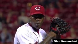 El lanzador holguinero Aroldis Chapman.