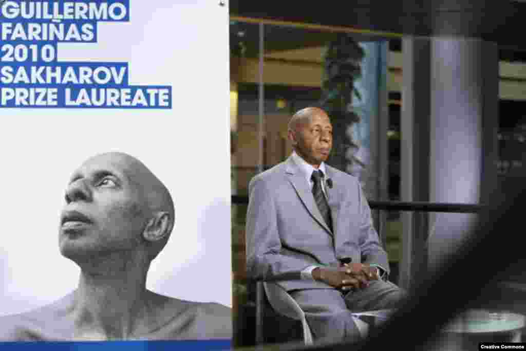 Guillermo Fariñas ceremonia de entrega del Premio Sajarov 2010