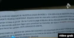 Oferta "todo incluido" de servicios a cubanos que viajan a Rusia aprovechando la exención de visa.