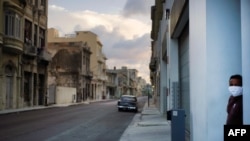 Vista de La Habana en toque de queda. Photo by Ramon Espinosa / POOL / AFP