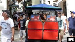 Turistas estadounidenses en La Habana.