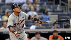 Miguel Cabrera, 1B de los Tigres de Detroit.