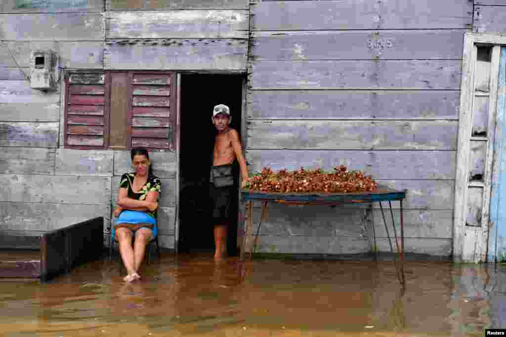 Inundaciones por huracán Milton en Batabanó. REUTERS/Norlys Perez