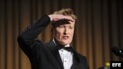 El presentador estadounidense de la televisión nocturna Conan O'Brien. 