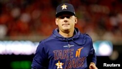 El manager de los Astros de Houston, A.J. Hinch. (Geoff Burke-USA TODAY Sports)