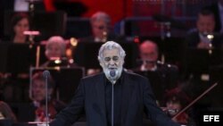 El tenor español Plácido Domingo. Foto de archivo